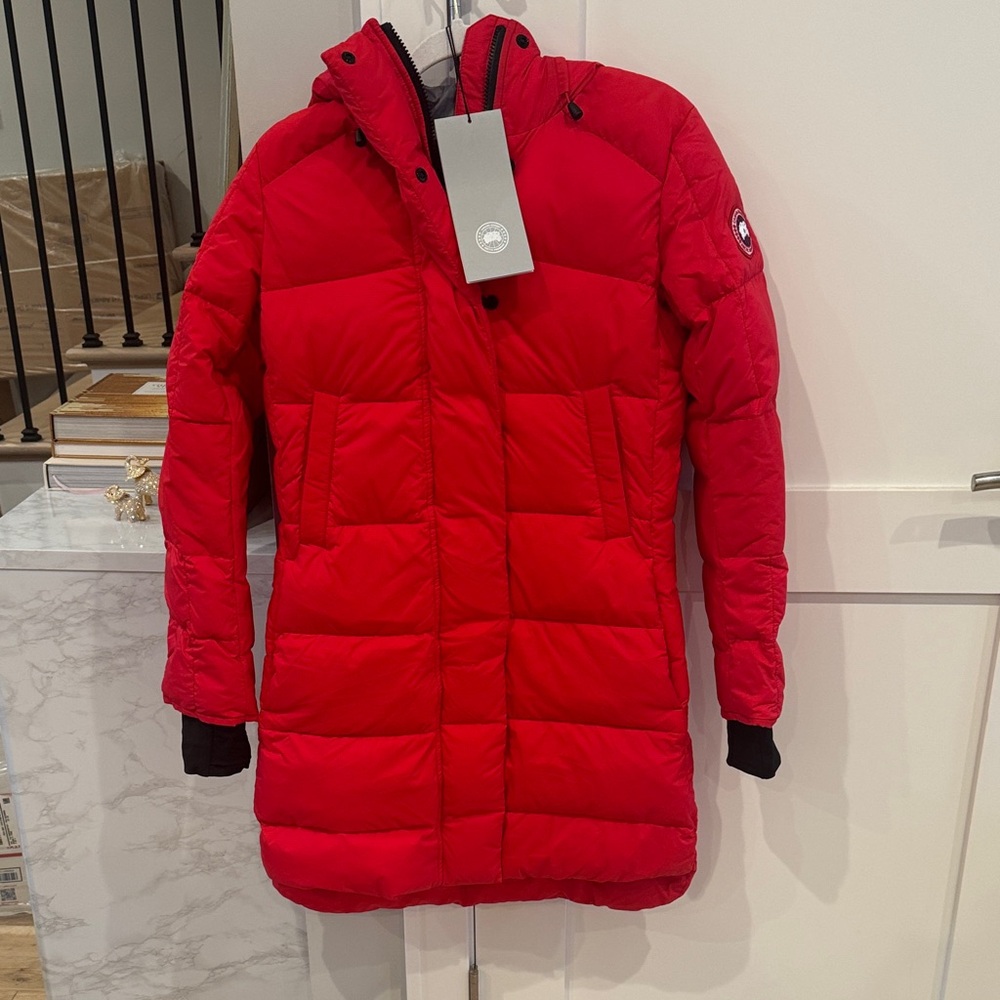 Canada Goose Alliston Vibrant Red Puffer Jacket